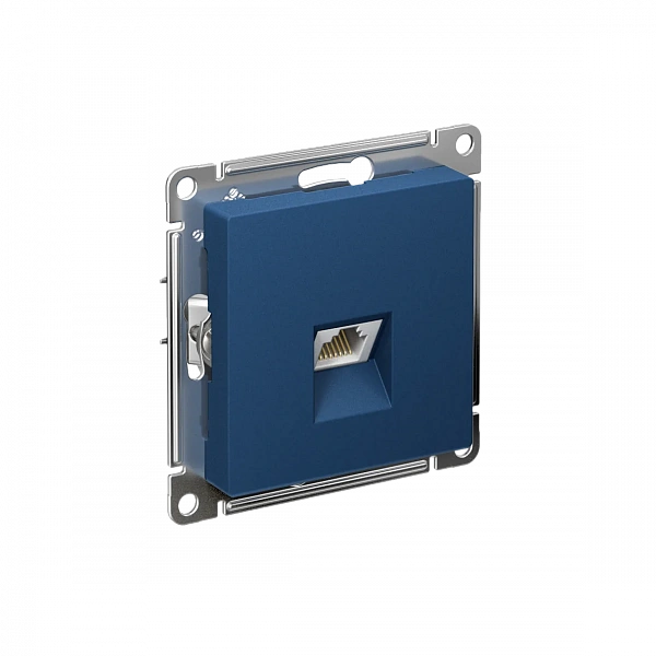 ATLASDESIGN РОЗЕТКА компьютерная RJ45, кат. 5Е, механизм, АКВАМАРИН