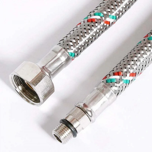 Гибкая подводка для смесителя М10х1 - 1/2", 100 см, DN 8, оплётка из нерж. стали Uni-Fitt