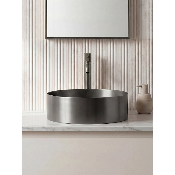 Раковина AltroBagno Luna 001002 MtGr из нержавеющей стали