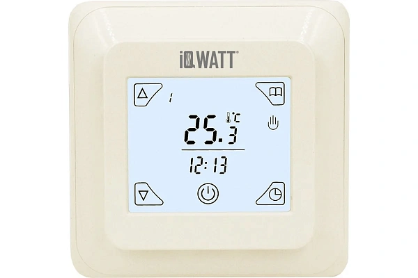 Программируемый терморегулятор IQ THERMOSTAT TS (слоновая кость) (с сенсорным дисплеем)