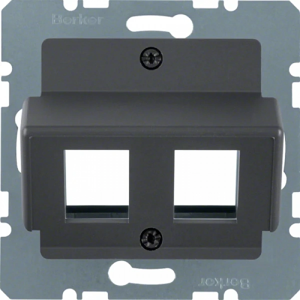 Центральная плата для AMP Modular Jacks, цвет: антрацитовый, матовый лак