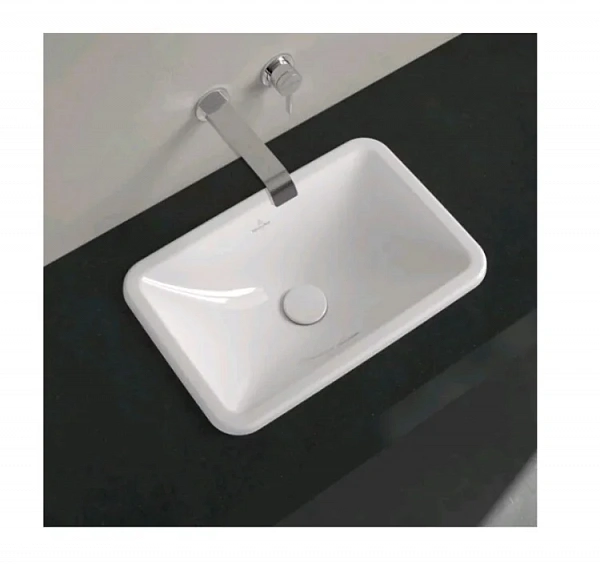 Раковина Villeroy&Boch Loop&Friends 510 х 340 см, встраиваемая снизу, альпийский белый, 4A640001