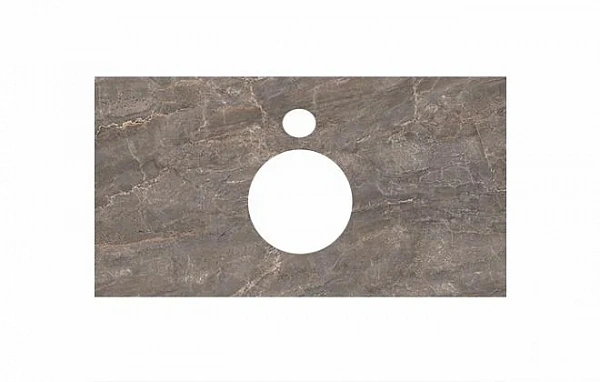Kerama Marazzi PL1.SG570002R/120 Спец. изделие для накладных раковин 120 см Парнас пепельный лап