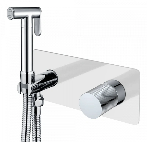 Boheme Смеситель гигиенический STICK WHITE TOUCH CHROME