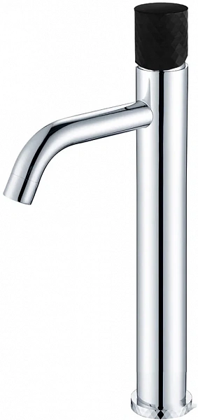 Boheme Смеситель STICK для умыв. выс. CHROME DIAMOND Matt BLACK_Комплект