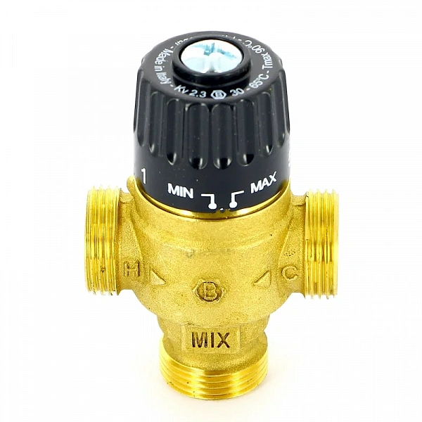 Клапан Н 3/4" термосмесительный 30-65°С, Kvs 2,3 смешение в центр Uni-Fitt