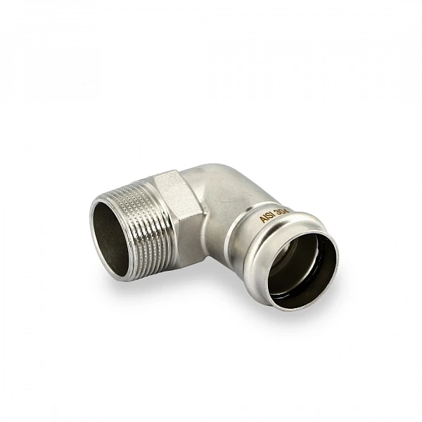 Угол пресс-Н 35 х 1 1/4", нержавеющая сталь Uni-Fitt