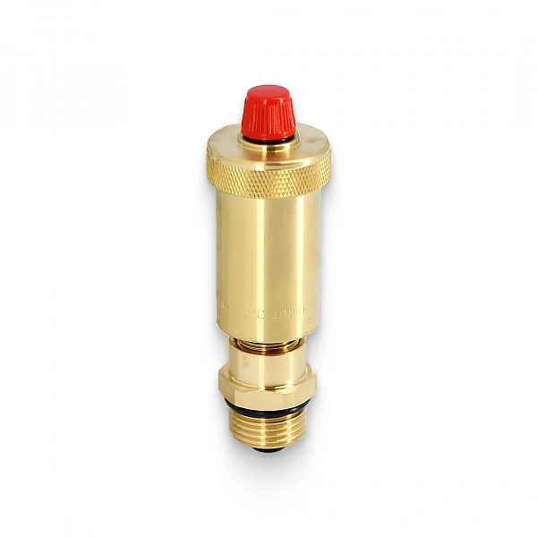 Воздухоотводчик автоматический Slim 1/2" с отсечным клапаном Uni-Fitt