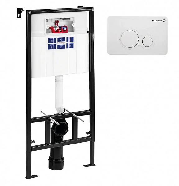 СЕТ Инсталляция Sava Slim Superior+клавиша смыва белый глянец TWIN BETTOSERB