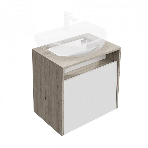 Kerama Marazzi PRO.60.1/WHT Тумба PRO подвесная 1 ящик 60, белая глянцевая