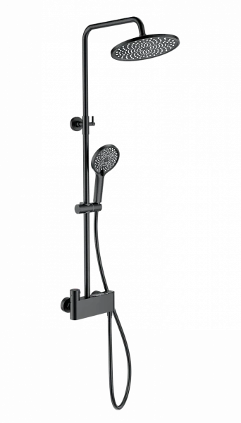 Душевая система с термостатом WONZON & WOGHAND MUSE Corno, Черный матовый (WW-B3110-MB), шт