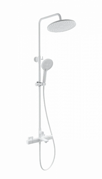 Душевая система с термостатом WONZON & WOGHAND SOLID, Белый матовый (WW-C3011-A-MW), шт