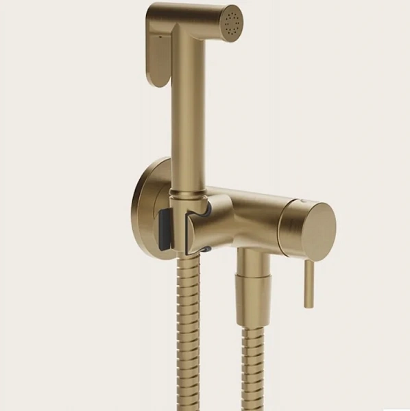 Gessi Cono GESSI TOTAL LOOK Гигиенический душ с наст. держ. со смесителем,цвет: Warm Bronze Br. PVD