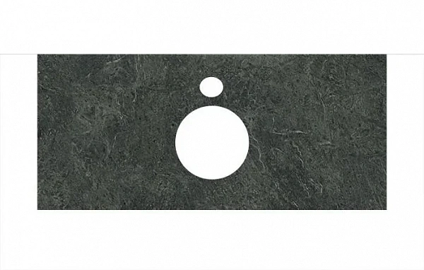 Kerama Marazzi PL1.VT97/100 Спец. изделие для накладных раковин 100 см Риальто зеленый темный