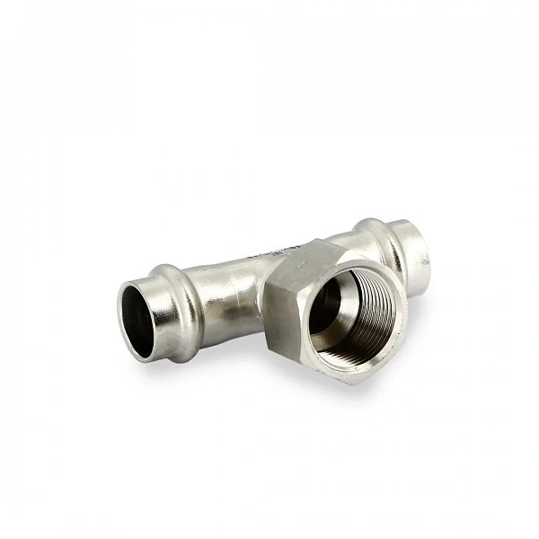 Тройник пресс-В 18 х 3/4" х 18, нержавеющая сталь Uni-Fitt