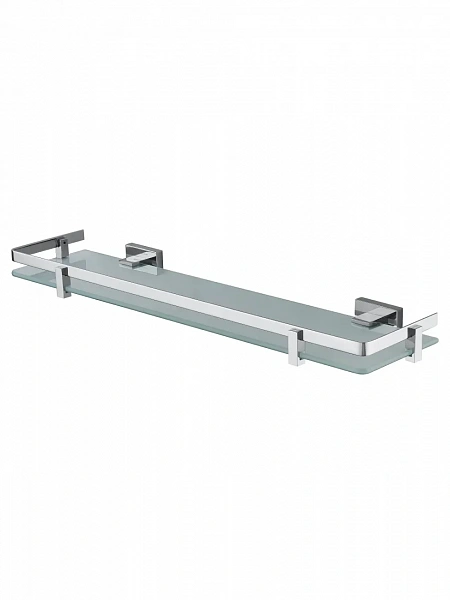 Стеклянная полка для ванной WONZON & WOGHAND FLAT, Хром (WW-9727), шт
