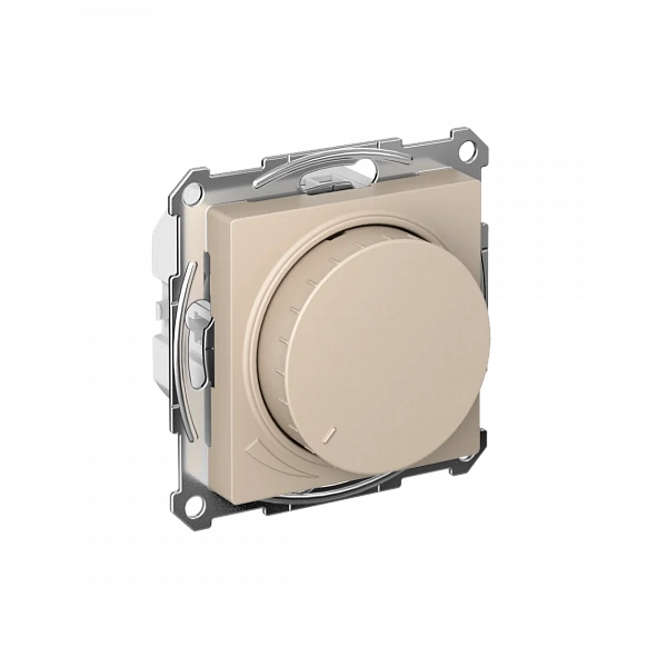 ATLASDESIGN СВЕТОРЕГУЛЯТОР (диммер) повор-нажим, LED, RC, 400Вт, мех., ПЕСОЧНЫЙ