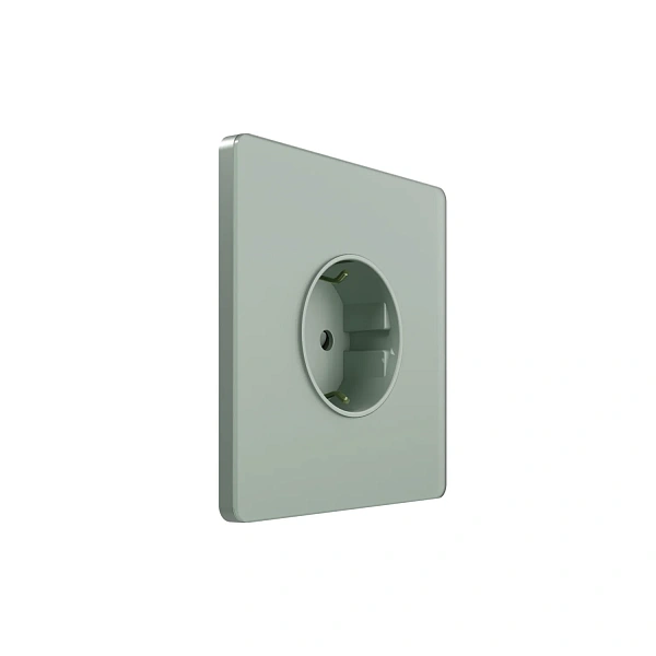 Systeme Infinity, Розетка С/У с ЗК (250В, 16А, защит.шторки), Таежное утро (10418010/160526/5074718/