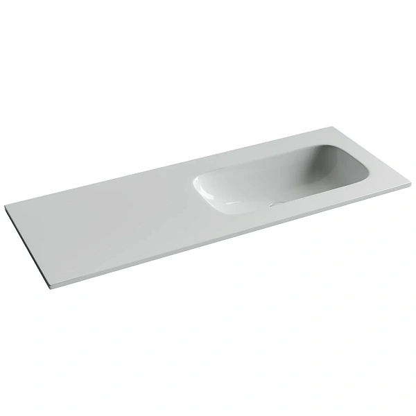 Раковина накладная мебельная Ceramicanova Grace прямоугольная 1210x457x137 чаша справа без отверстия