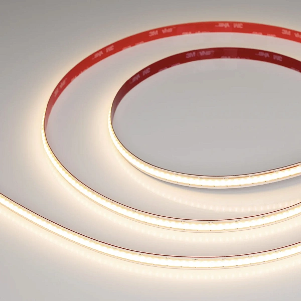 Лента COB-X480-10mm 24V Warm3000 (10 W/m, IP20, 5m, FreeCut) (Arlight, Свободная резка) 044196
