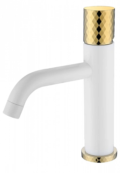 Boheme Смеситель STICK для умыв. низ. WHITE DIAMOND GOLD_Комплект