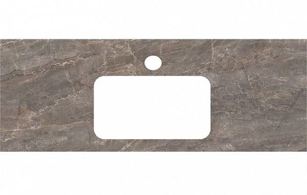 Kerama Marazzi PL3.SG570002R/120 Спец. изделие для раковин, встраиваемых снизу, 120 см Парнас пепель