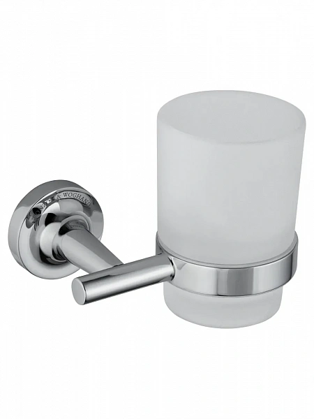 Стакан для зубных щеток с держателем WONZON & WOGHAND SIMPLE, Хром (WW-6521), шт