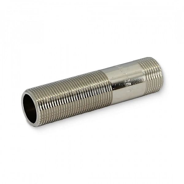 Сгон 3/4" x 100 мм, никелированный Uni-Fitt