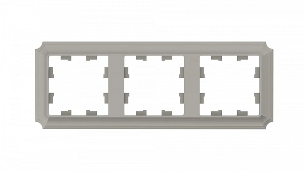 ATLASDESIGN ANTIQUE 3-постовая РАМКА, универсальная, ШАМПАНЬ