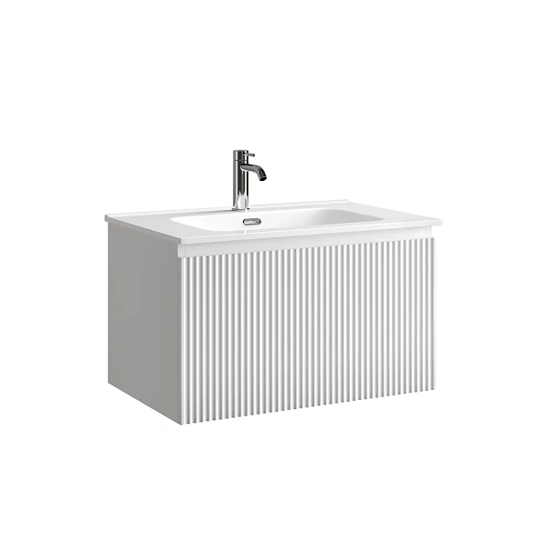 Тумба подвесная SANCOS Snob R 1.0 690х445х406, c одним ящиком оснащенным доводчиками скрытого монтаж