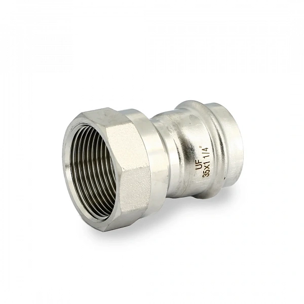 Муфта пресс-В 35 х 1 1/4", нержавеющая сталь Uni-Fitt