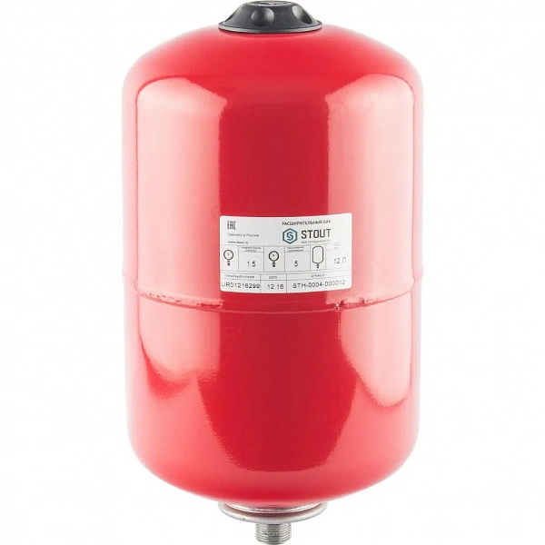 Расширительный бак 12 л STOUT STH-0004-000012 красный