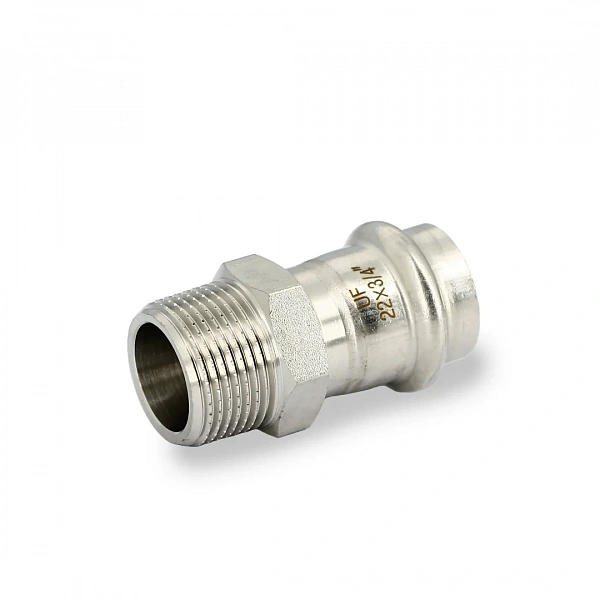 Муфта пресс-Н 22 х 3/4", нержавеющая сталь Uni-fitt