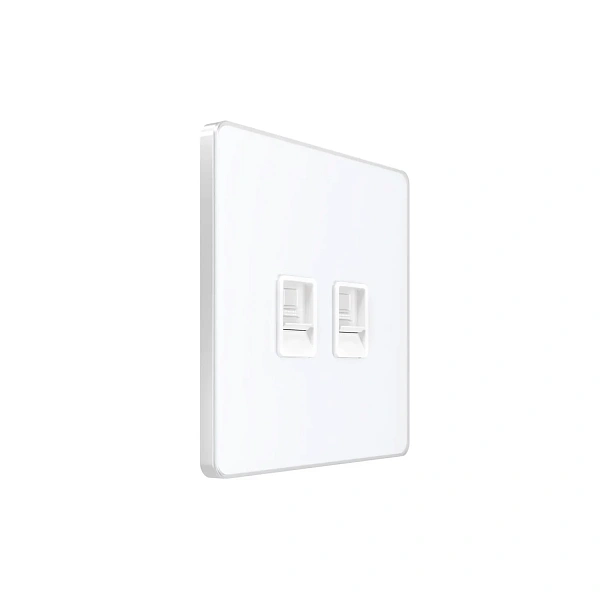 Systeme Infinity, Розетка информационная С/У RJ-45 кат.5e 2-я, Арктический лед