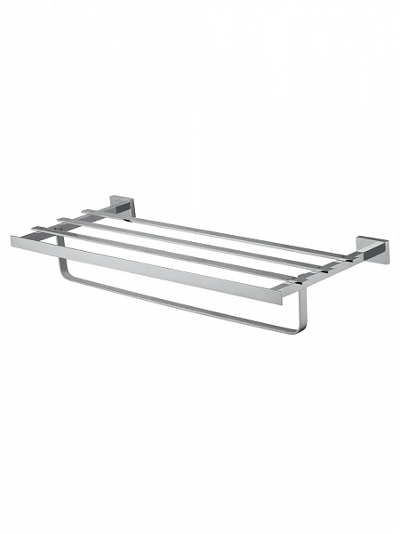 Полотенцедержатель с полкой WONZON & WOGHAND FLAT, Хром (WW-9781), шт