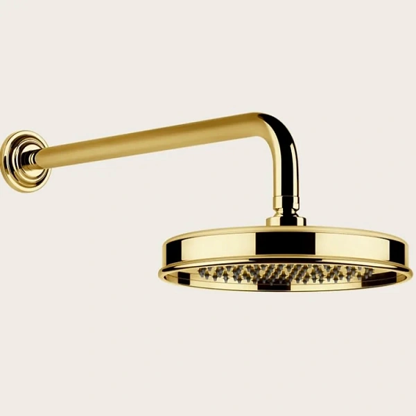 GESSI VENTI20 Верхний душ Ø200 мм., с настенным держателем 389 мм., цвет Gold PVD