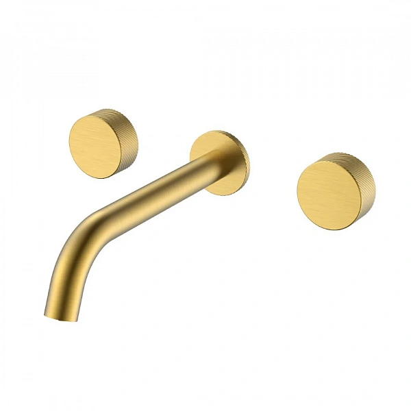 Смеситель из стены STICK SPIRALE на 3 отв. Matt Gold