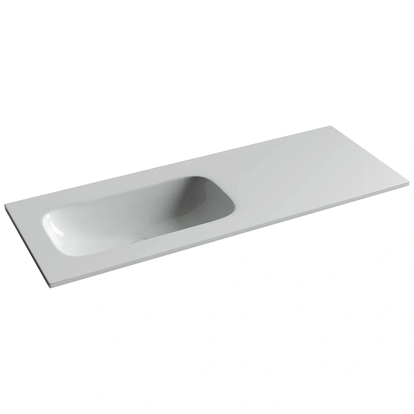 Раковина накладная мебельная Ceramicanova Grace 1210x457x137 чаша слева без отверстия под смеситель