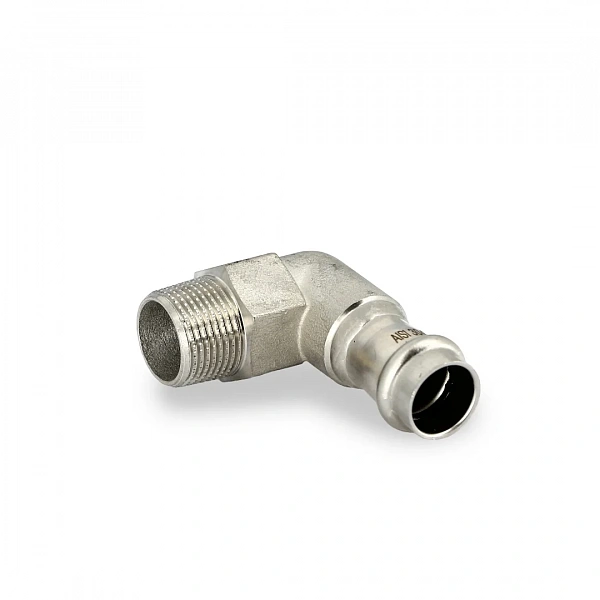 Угол пресс-Н 18 х 3/4", нержавеющая сталь Uni-Fitt
