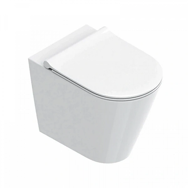 Catalano ZERO Унитаз напольный 55x35, безободковый, универс.слив, смыв Tornado, покрытие Cataglaze+,