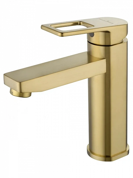 Смеситель для раковины WONZON & WOGHAND FRAME, Брашированное золото (WW-88139010-BG), шт