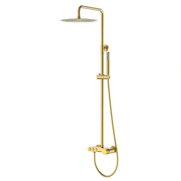 Boheme Стойка для душа STICK Matt Gold c ручкой TOUCH