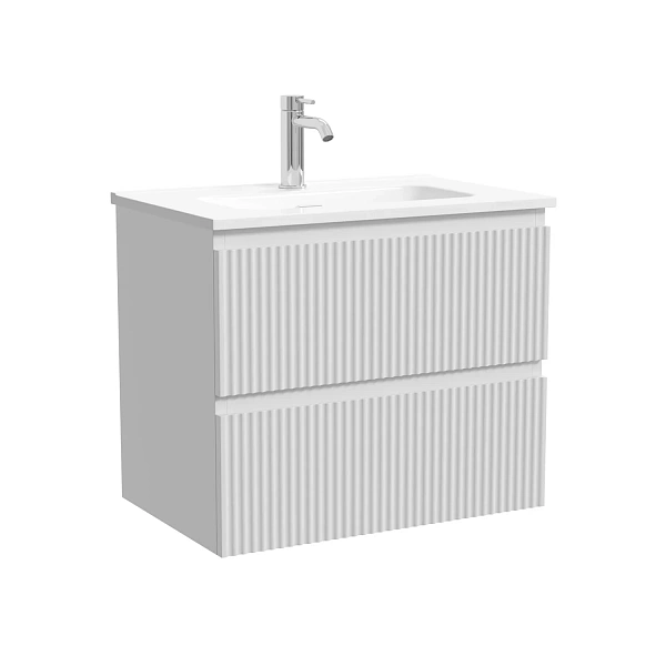 Тумба подвесная SANCOS Snob R 590х390х500, c двумя ящиками оснащенными доводчиками скрытого монтажа
