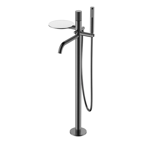 Boheme Смеситель STICK напольный Gun Metal c ручкой TOUCH