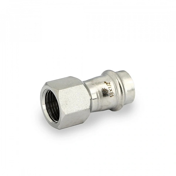 Муфта пресс-В 18 х 1/2", нержавеющая сталь Uni-Fitt