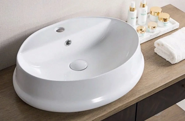 Раковина керамическая накладная овальная BB1399 BelBagno