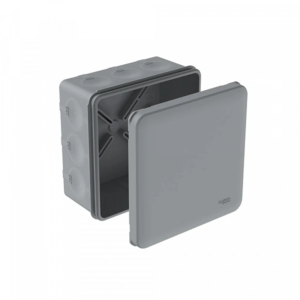MultiBox Коробка распределительная с мембранными вводами IP66 100х100х50 Серая (со стикером) под