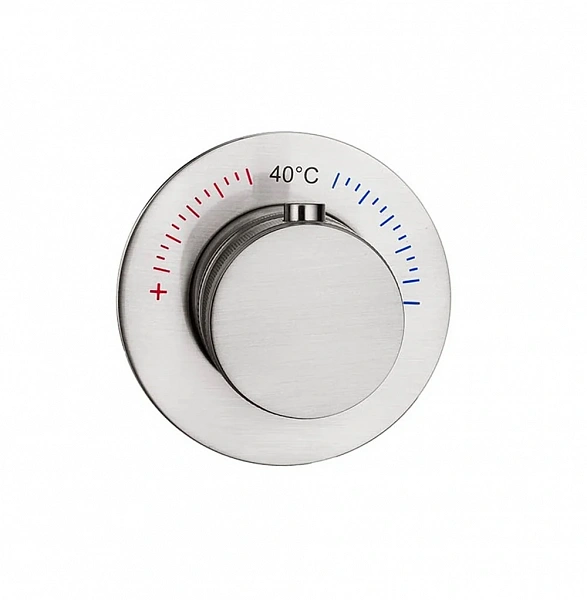 Смеситель встраиваемый термостат UNO NICKEL BRUSH 627-T-NB