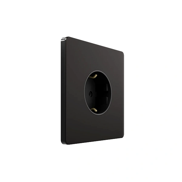 Systeme Infinity, Розетка С/У с ЗК (250В, 16А, защит.шторки), Полярная ночь (10418010/160526/5074718