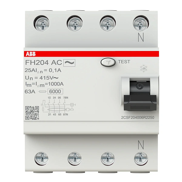 УЗО АВВ 4-п 25А FH204 AC-25/0,1